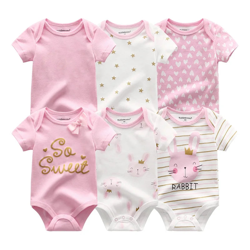 Barboteuses bebe en coton | Douceur maximale , 6 pièces/lot