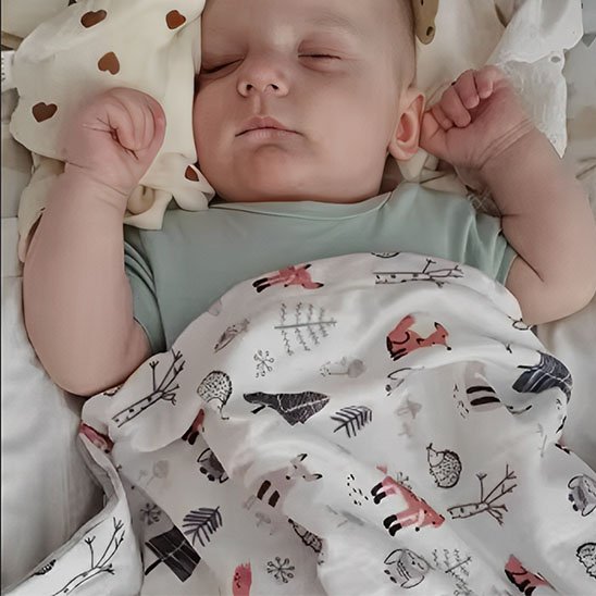 Couverture ultra-douce pour nouveau-né conçue pour envelopper bébé en toute sécurité