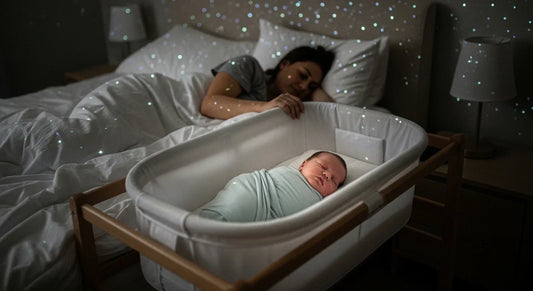 Bébé endormi paisiblement dans son lit pendant la nuit