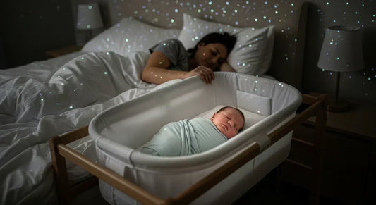 Bébé endormi paisiblement dans son lit pendant la nuit