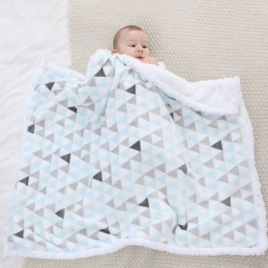 Couverture bébé coton bio premium pour sommeil sécurisé