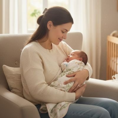 Couverture bébé en coton respirant pour nouveau-né