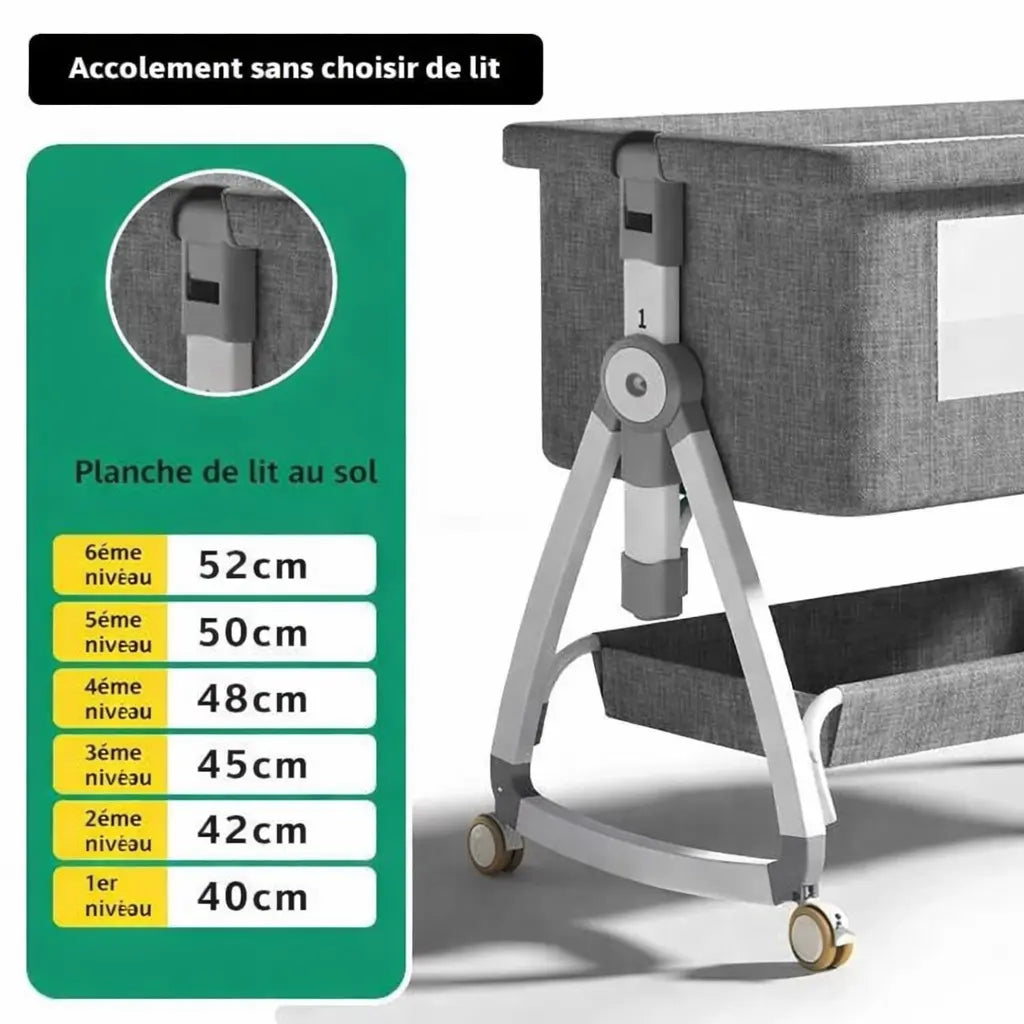 Lit cododo à hauteur réglable compatible avec tous les lits