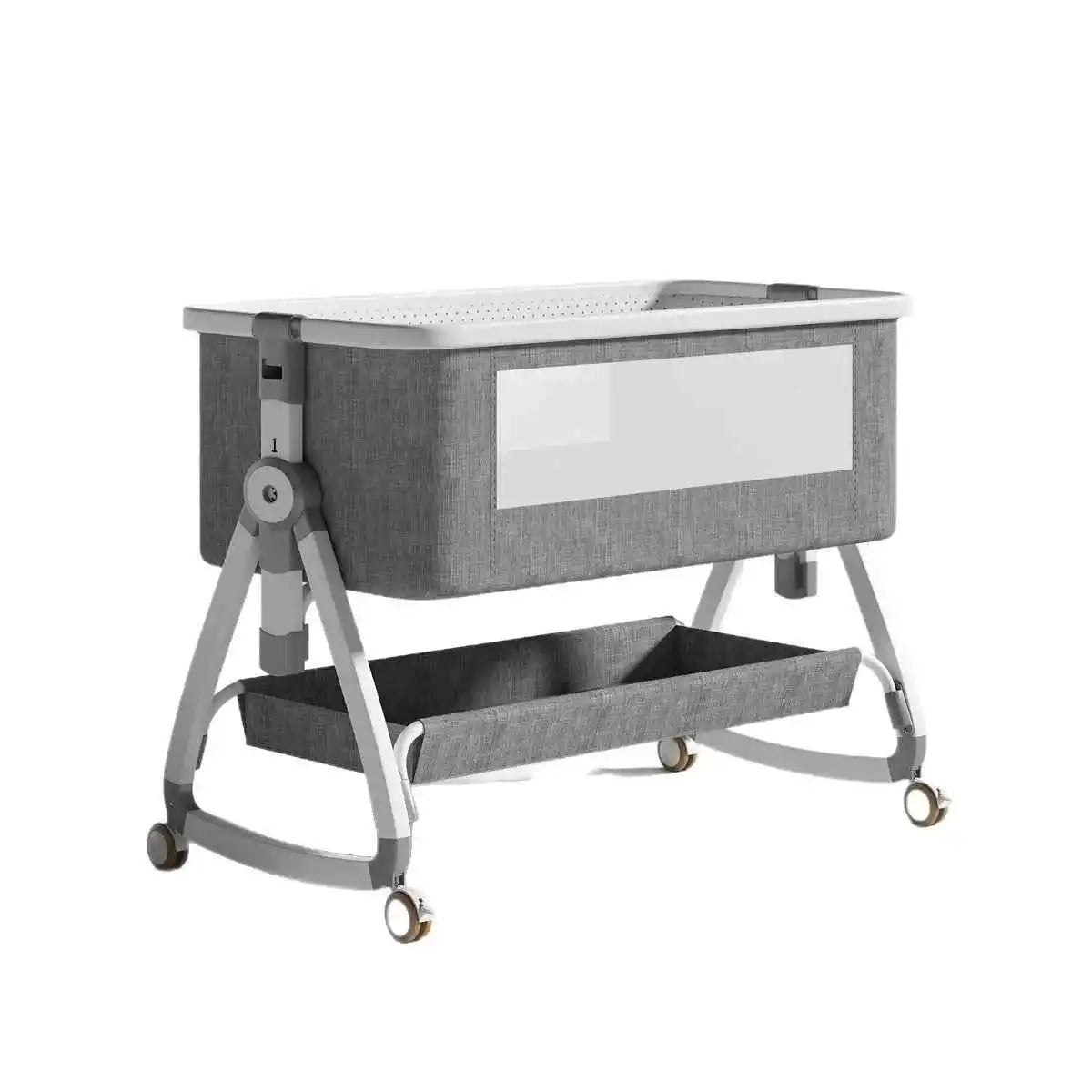 Lit cododo pliable et compact avec roulettes