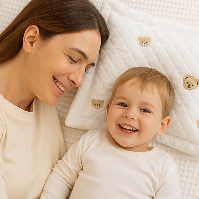Oreiller ergonomique bébé hauteur adaptée sommeil