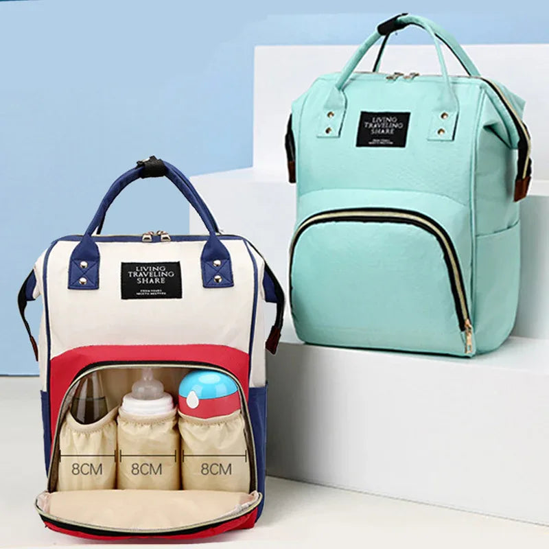 Stylish baby diaper bags with bottle holders, perfect for travel and daily use