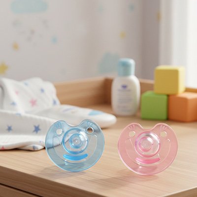 Tétine bébé forme anatomique favorisant le développement naturel du palais et de la mâchoire