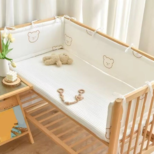 Tour de lit bébé doux protection barreaux